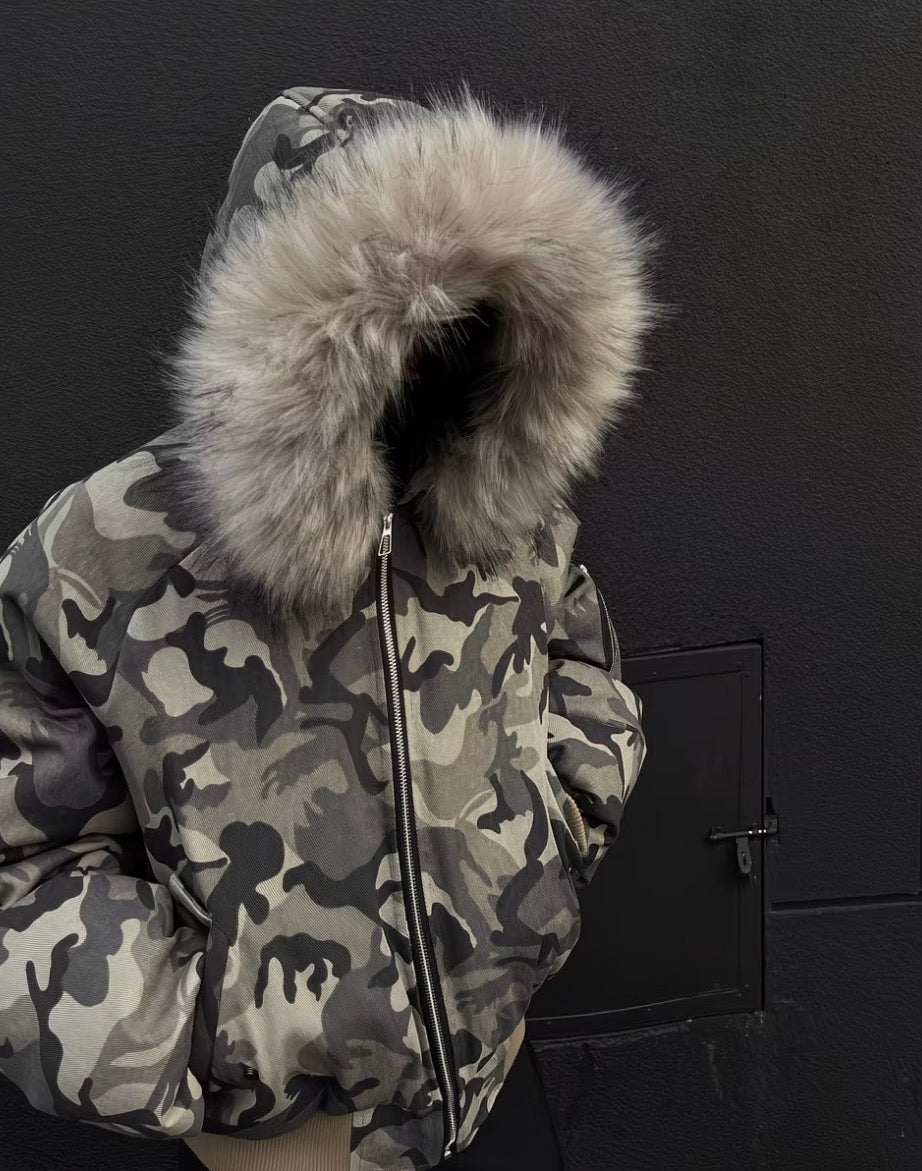 Camouflage bomber