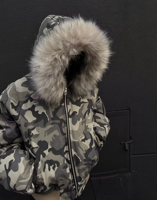 Camouflage bomber