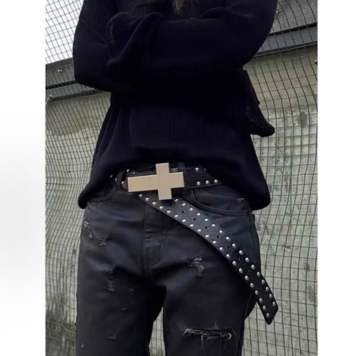 faux leather belt