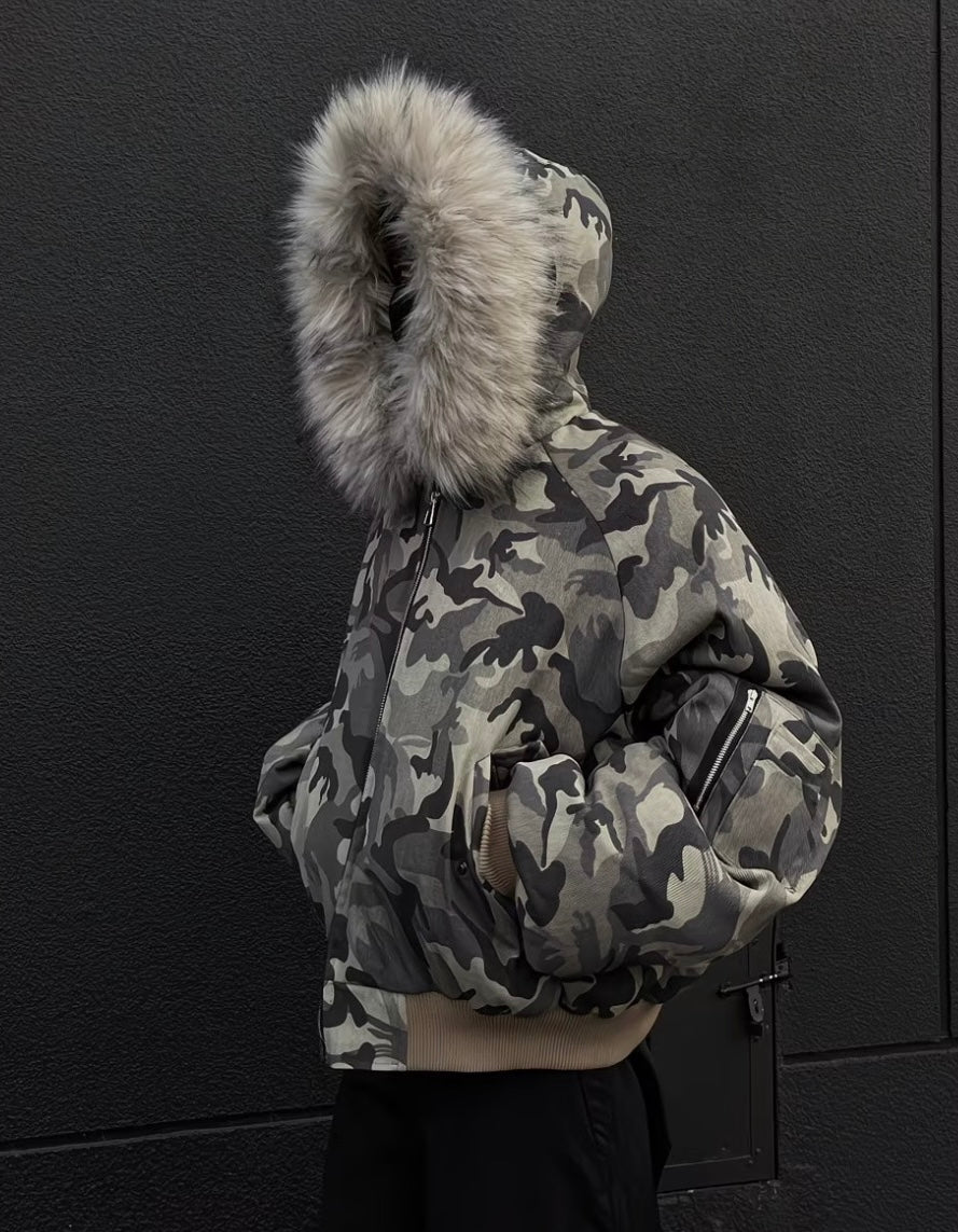 Camouflage bomber