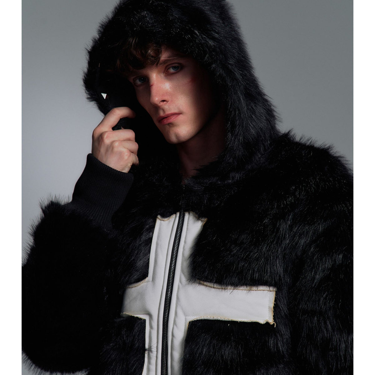 Winter faux fur coat