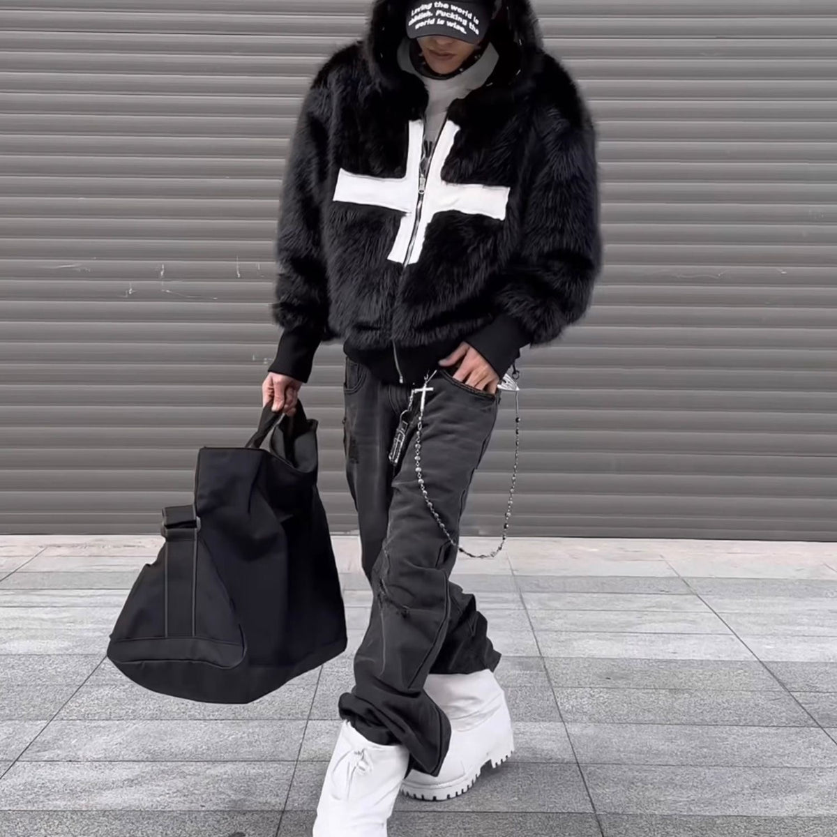 Winter faux fur coat