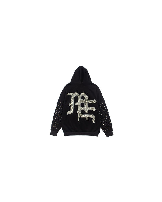 Rhinestone zip